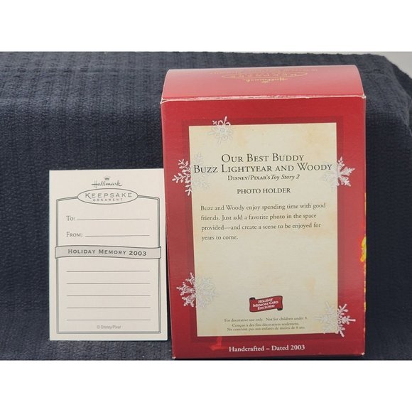 Hallmark Keepsake 2003 Our Best Buddy Buzz Lightyear And‎ Woody With Photo Frame - Picture 2 of 10